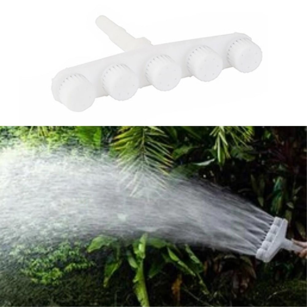 Çarşı Point® 5 Kafalı Peyzaj Bahçe Tarla Çim Sulama Başlığı Yüksek Basınçlı Su Püskürtücü Hortum Aparatı