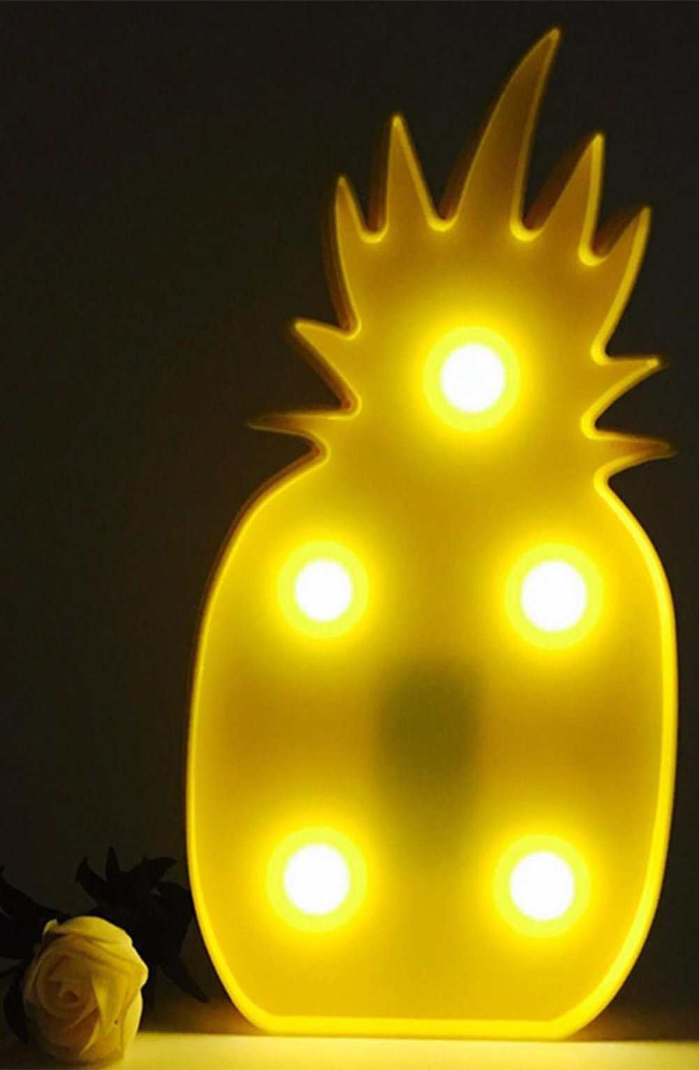 Çarşı Point® Ananas Şeklinde Ledli Dekoratif Eğlenceli Çocuk Gece Lambası