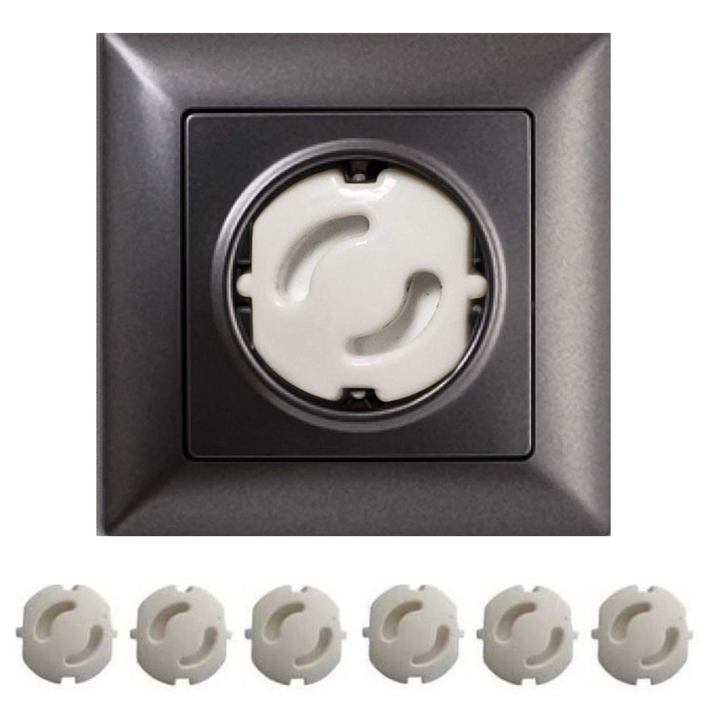 Çarşı Point® Bebek Çocuk Priz Koruma Kapağı (6 Adet) Çocuk Güvenliği, Priz Muhafazası, Priz Kapatıcı
