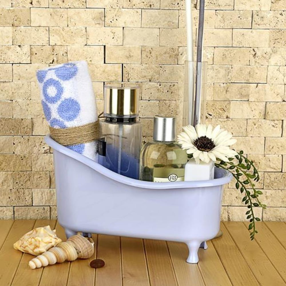 Çarşı Point® Dekoratif Mini Küvet Şeklinde Çok Amaçlı  Banyo Düzenleyici Sepet