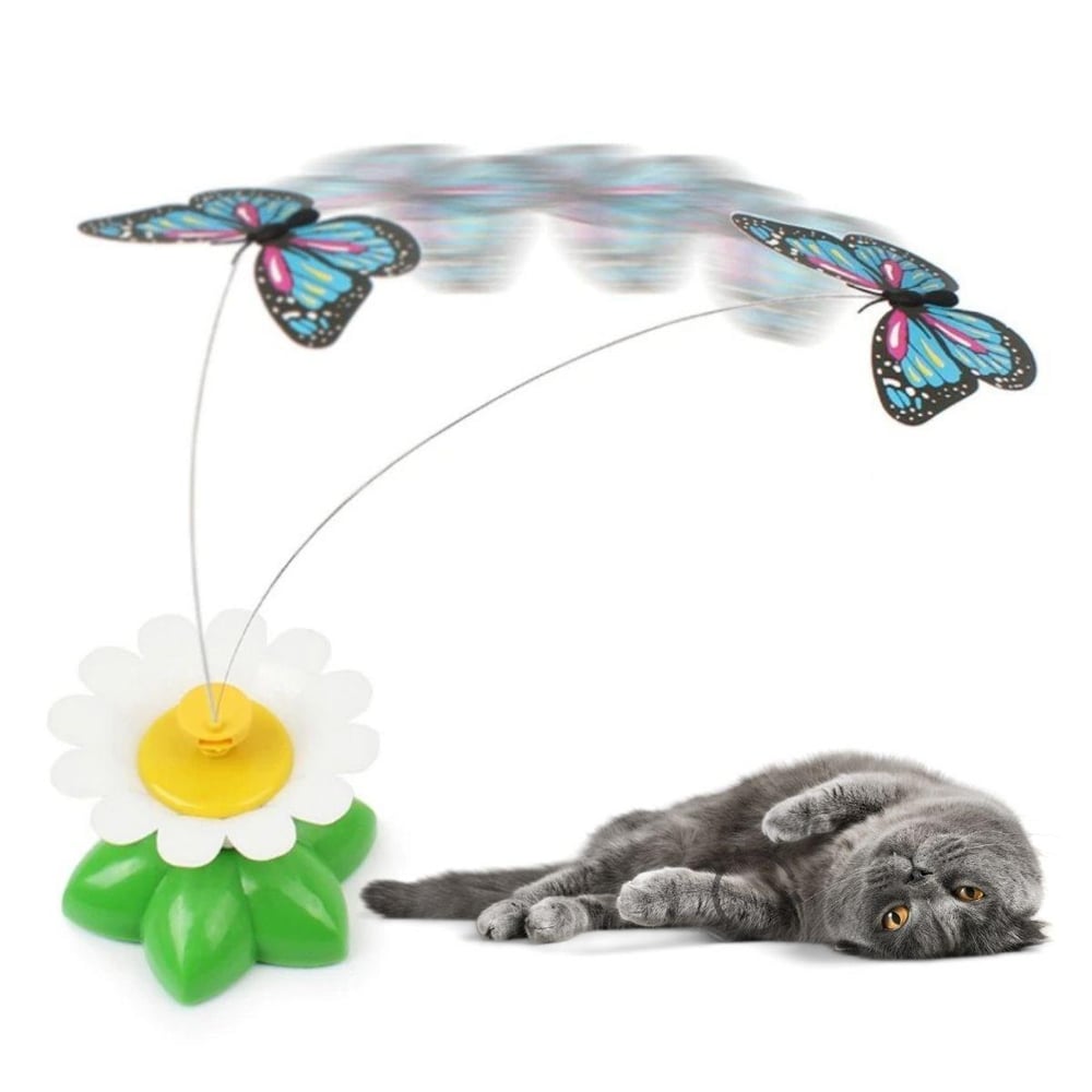 Çarşı Point® Hareketli Dönen Kelebek - Kedi Oyuncağı ( Pille Çalışır)