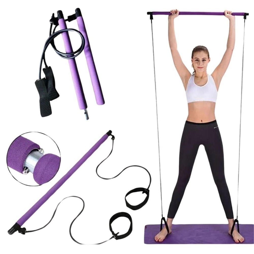 Çarşı Point® Jimnastik Çubuğu Plates Barı Taşınabilir Spor Ve Egzersiz Aleti