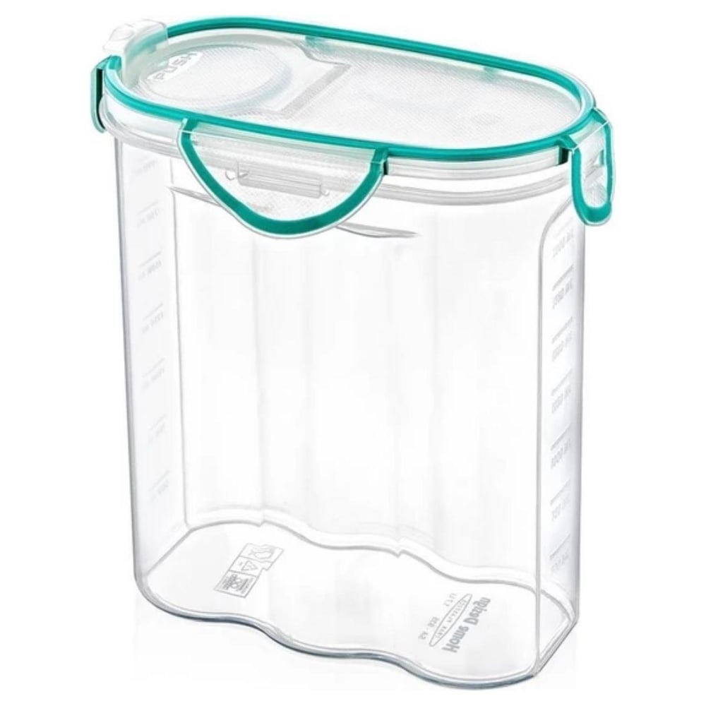 Çarşı Point® Kilitli Kapaklı Contalı Hava,Su Sıvı Geçirmez 2,4 Litre Erzak Saklama Kabı-SA590