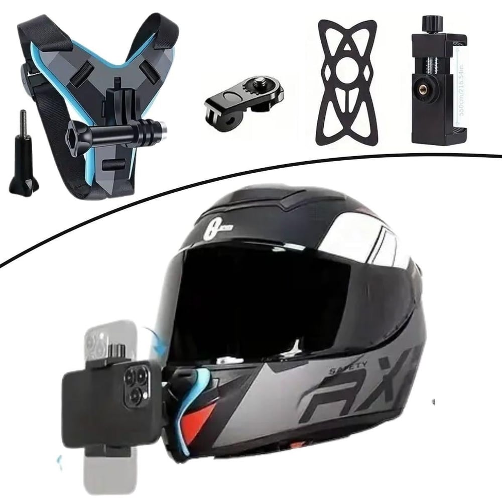 Çarşı Point® Motorsiklet Kask Önü Takılan Telefon Tutucu Aksiyon Kamerası Takılabilen Aparat