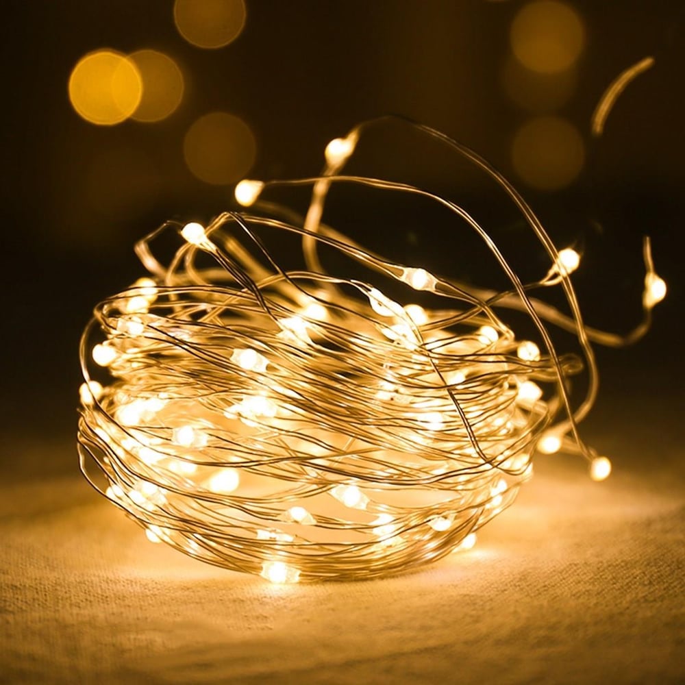Çarşı Point® Peri Led Işık 28 Ledli  3 Metre Sarı Led Şerit Aydınlatma Spot Led