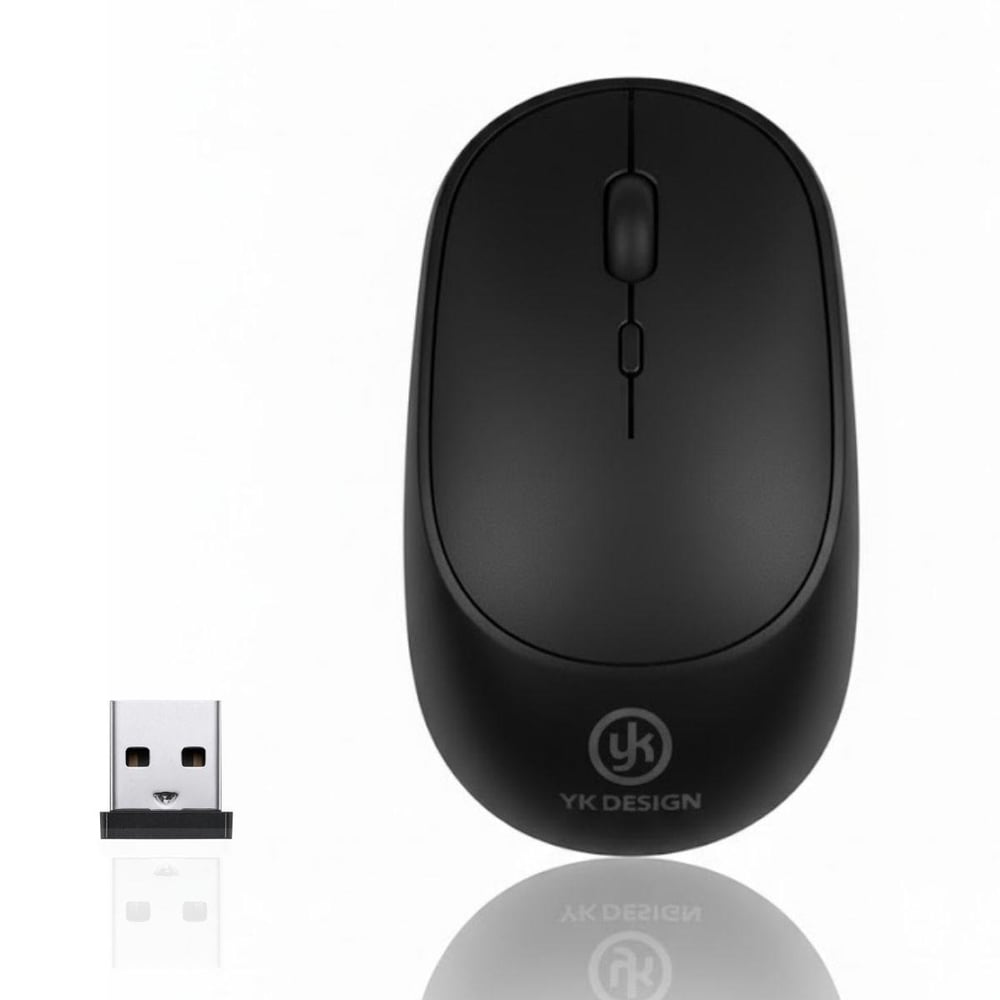Çarşı Point® Siyah Renkli Ergonomik Sessiz Kablosuz Mouse – USB Alıcılı, Ofis ve Oyun İçin Konforlu Bilgisayar Faresi MS6310