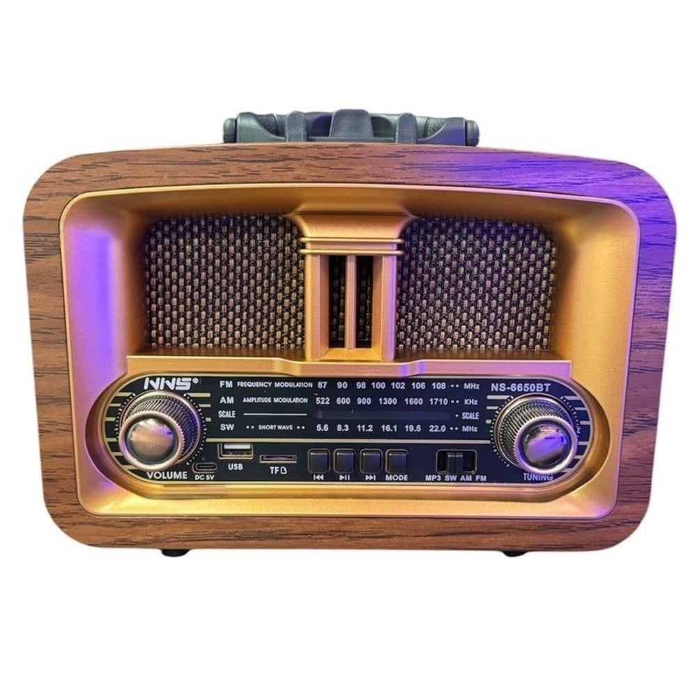Çarşı Point® Taşınabilir Klasik AM/FM/SW  Retro Ev Radyo USB ile Şarj Olabilen Retro Radyo