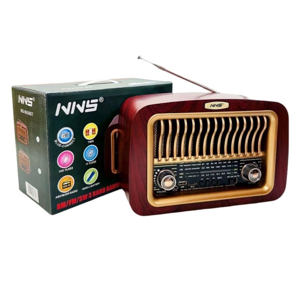 Çarşı Point® Taşınabilir Klasik AM/FM/SW Transistör Retro Nostaljik Radyo USB Şarjlı
