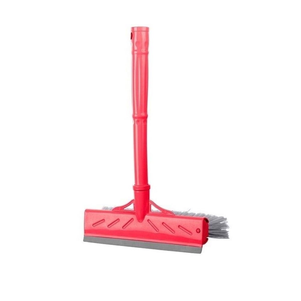 Çarşı PointÇok Amaçlı 22 Cm Fırçalı ve Silikon Çekçekli Ev Araba Cam Temizleyici Fırça