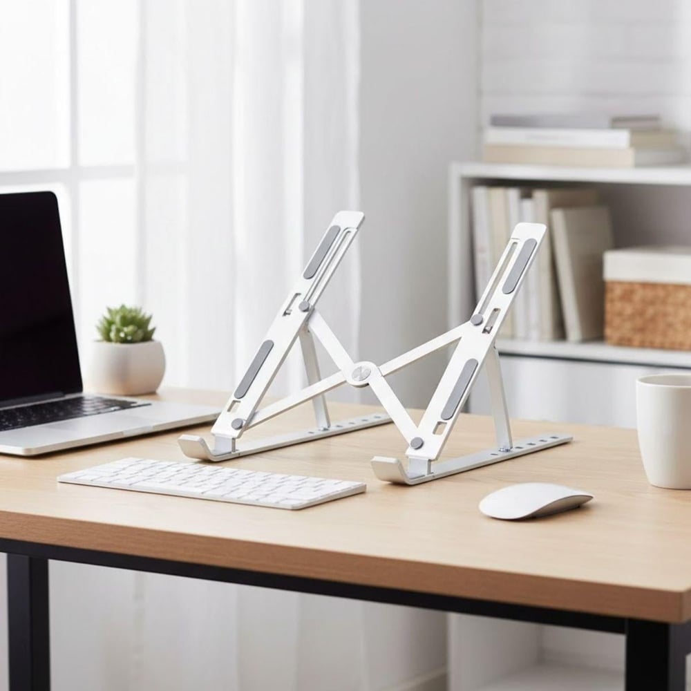 Çarşı PointPlastik Katlanır Tablet Standı – Ayarlanabilir Açılı, Taşınabilir Masaüstü Telefon ve Tablet Tutucu Stand