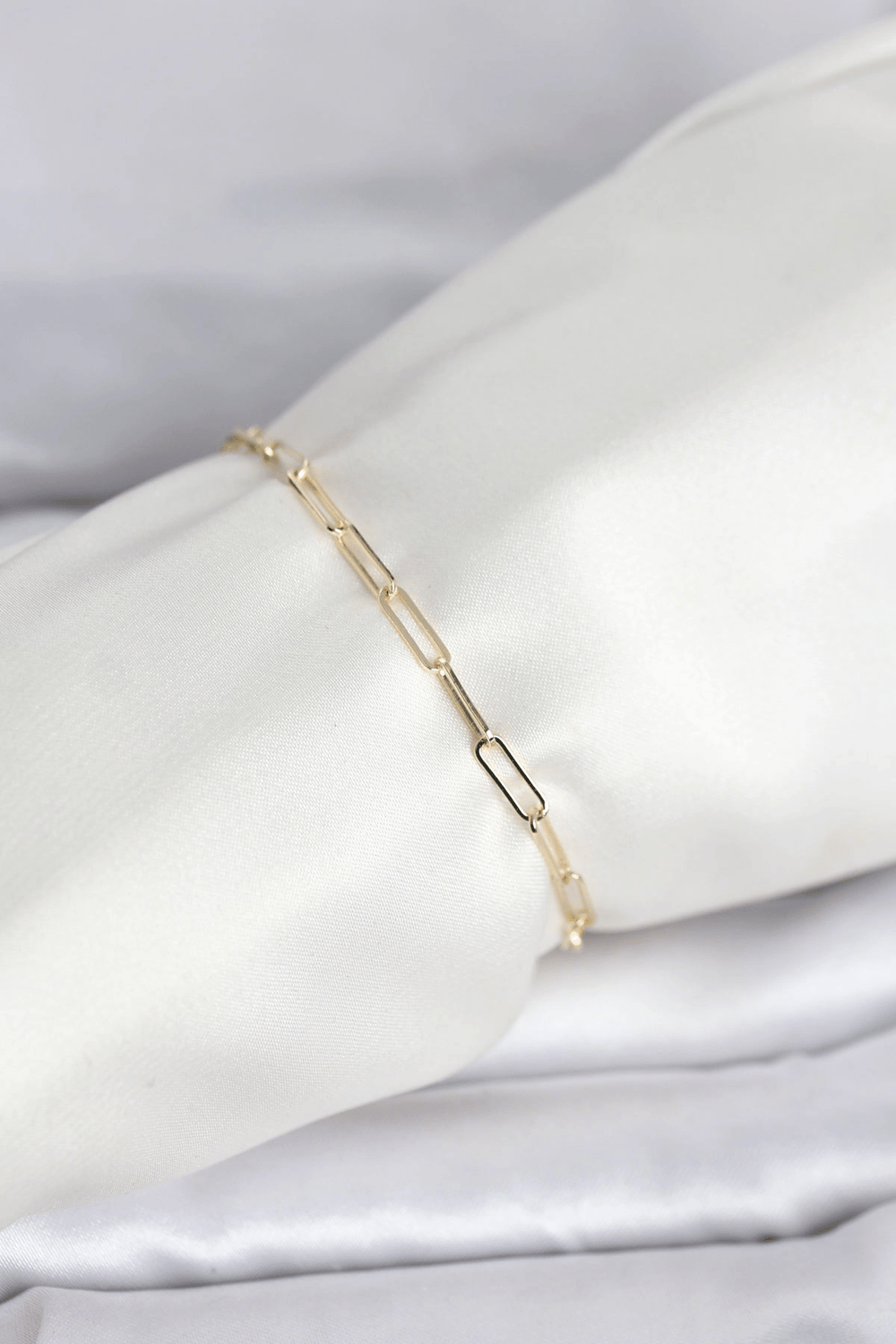 Cm 14k Gold Renk Ataç Zincir Model Kadın Bileklik