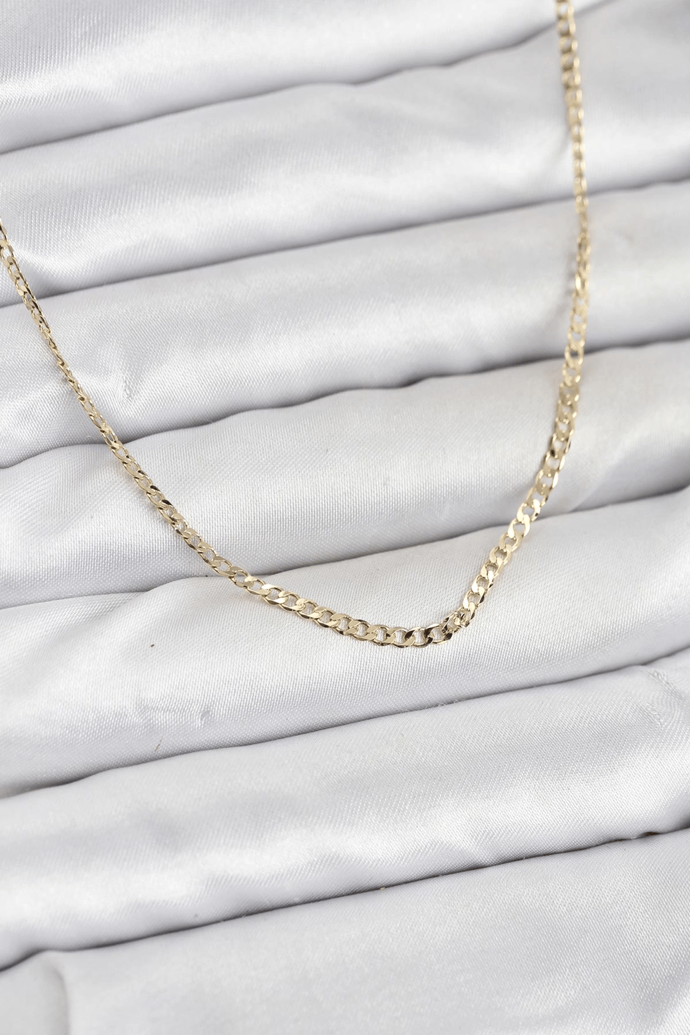 Cm 14k Gold Renk Pirinç Zincir Model Kadın Kolye