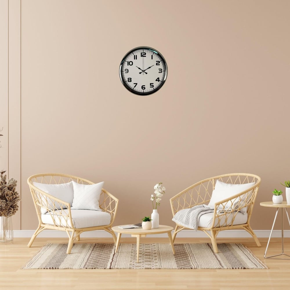 Krom Prime 40 Cm Metal Duvar Saati