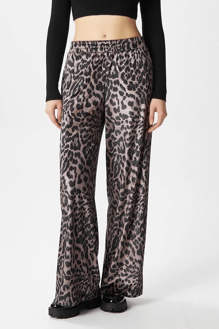 Leopar Desen Pantolon