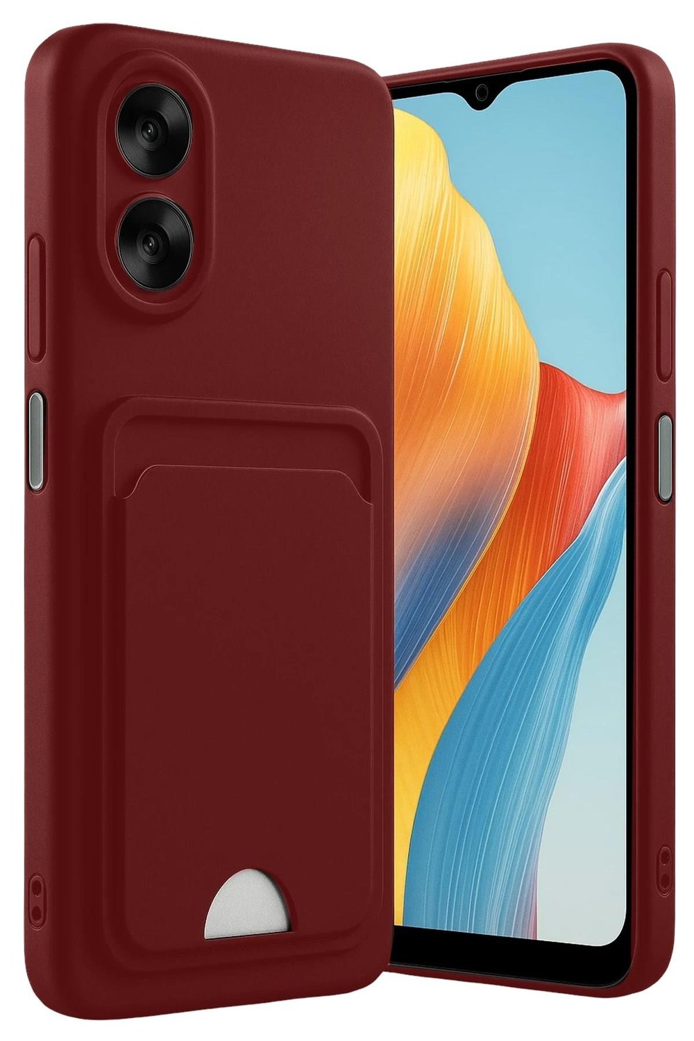 Mey İthalat®   A38 Kılıf Kelvin Kartvizitli Silikon - Bordo