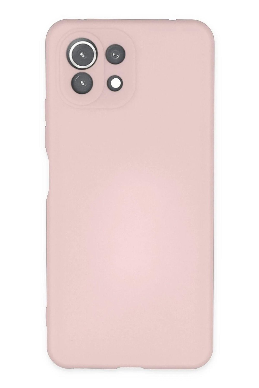 Mey İthalat®   Mİ 11 Lite Kılıf Nano içi Kadife Silikon - Pudra