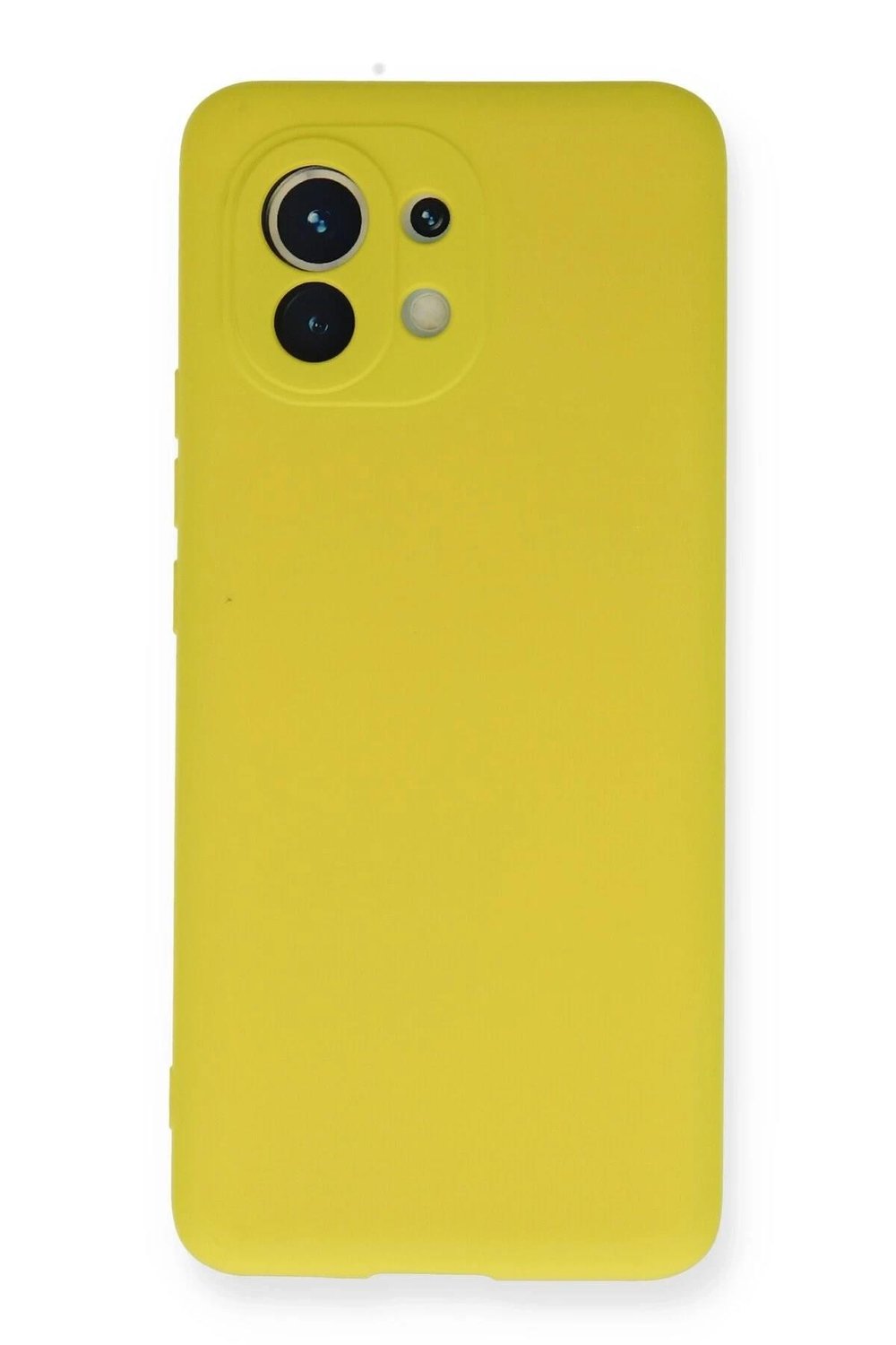 Mey İthalat®   Mi 11 Kılıf Nano içi Kadife Silikon - Sarı