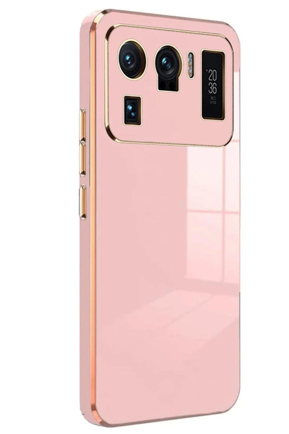 Mey İthalat®   Mi 11 Ultra Kılıf Volet Silikon - Pembe