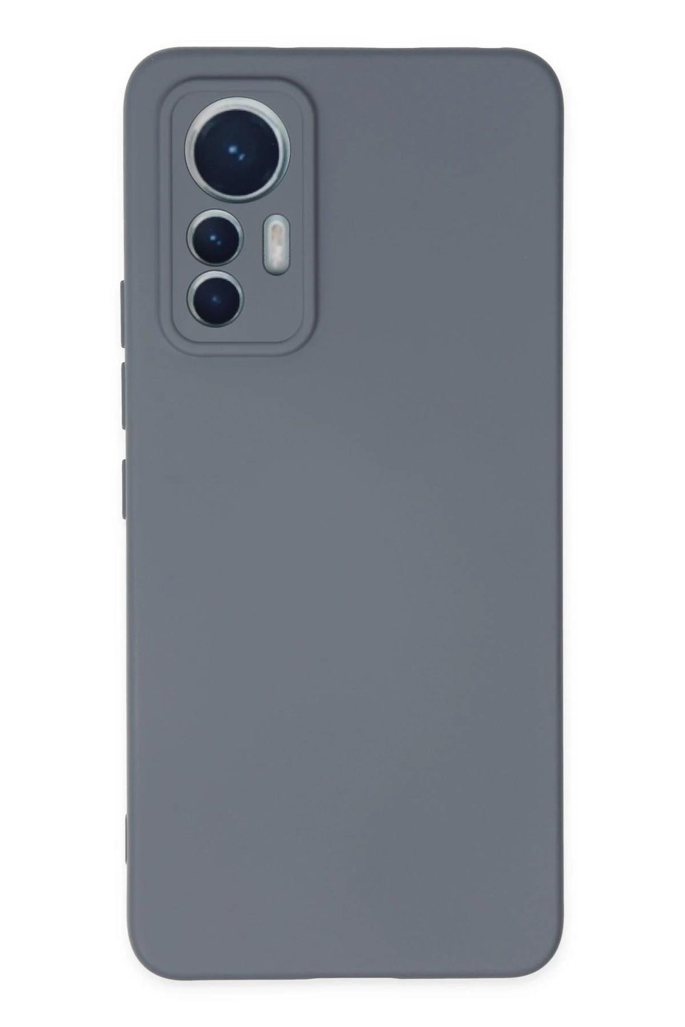 Mey İthalat®   Mi 12 Lite Kılıf Nano içi Kadife Silikon - Gri