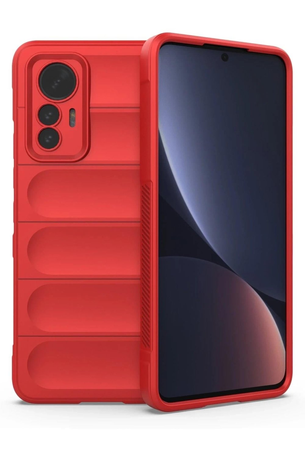 Mey İthalat®   Mi 12 Lite Kılıf Optimum Silikon - Kırmızı