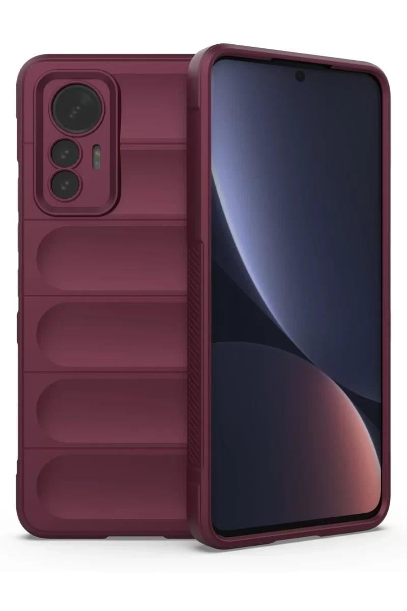 Mey İthalat®   Mi 12 Lite Kılıf Optimum Silikon - Bordo