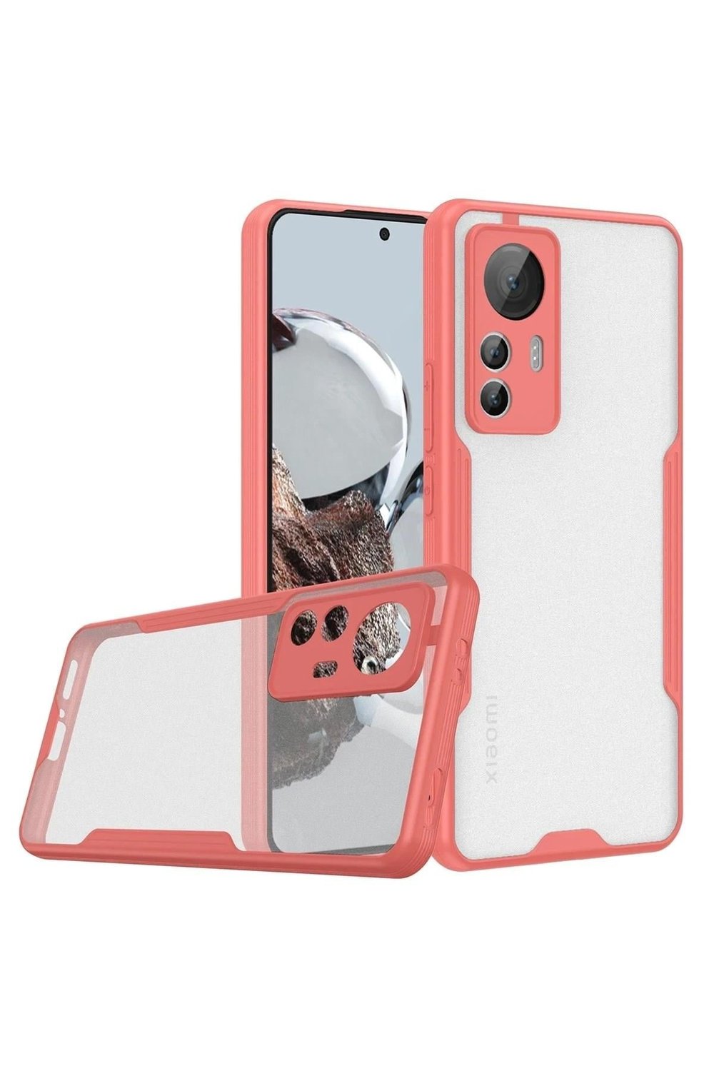 Mey İthalat®   Mi 12T Kılıf Platin Silikon - Pembe