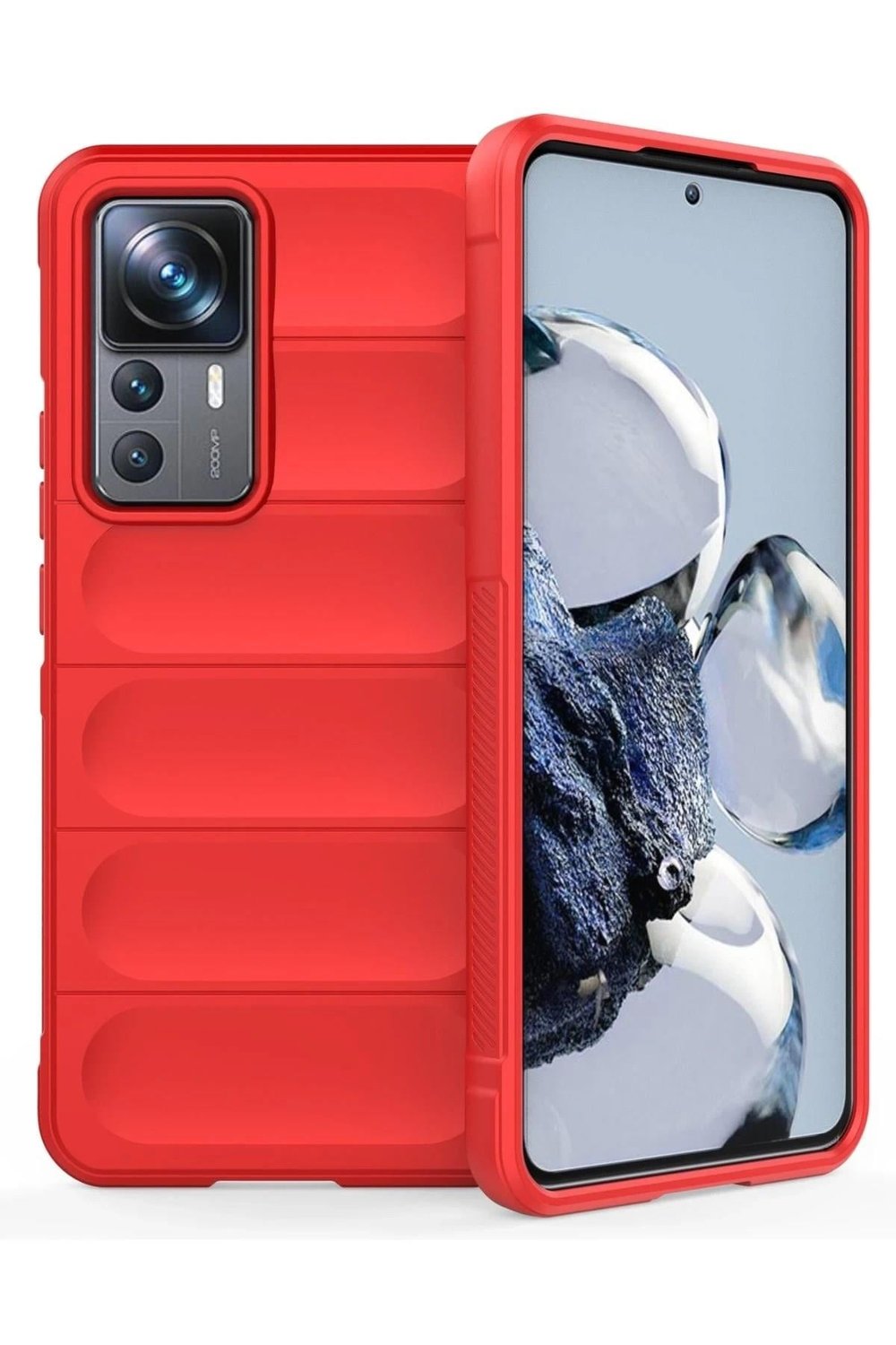 Mey İthalat®   Mi 12T Pro Kılıf Optimum Silikon - Kırmızı