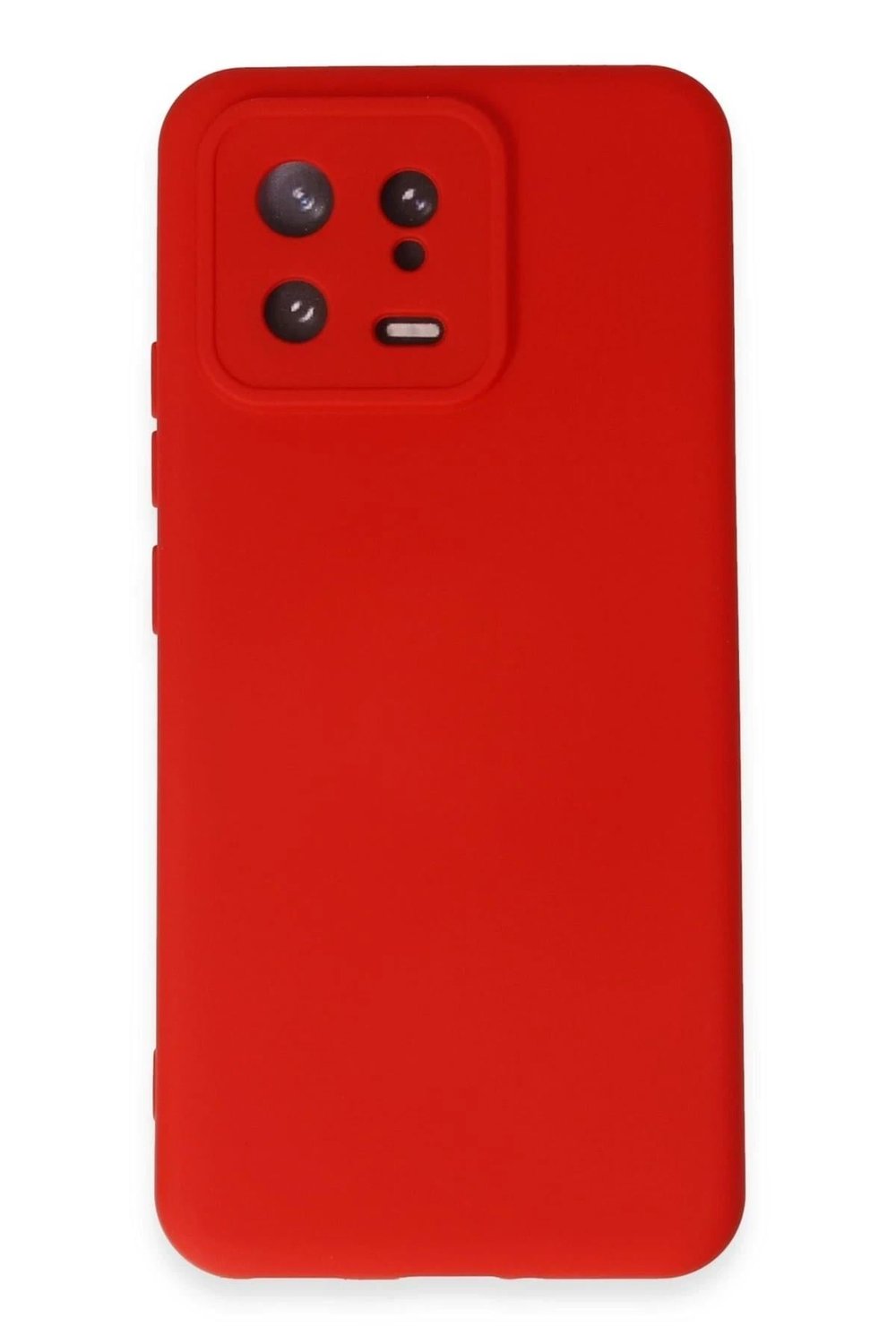 Mey İthalat®   Mi 13 Kılıf Nano içi Kadife Silikon - Kırmızı