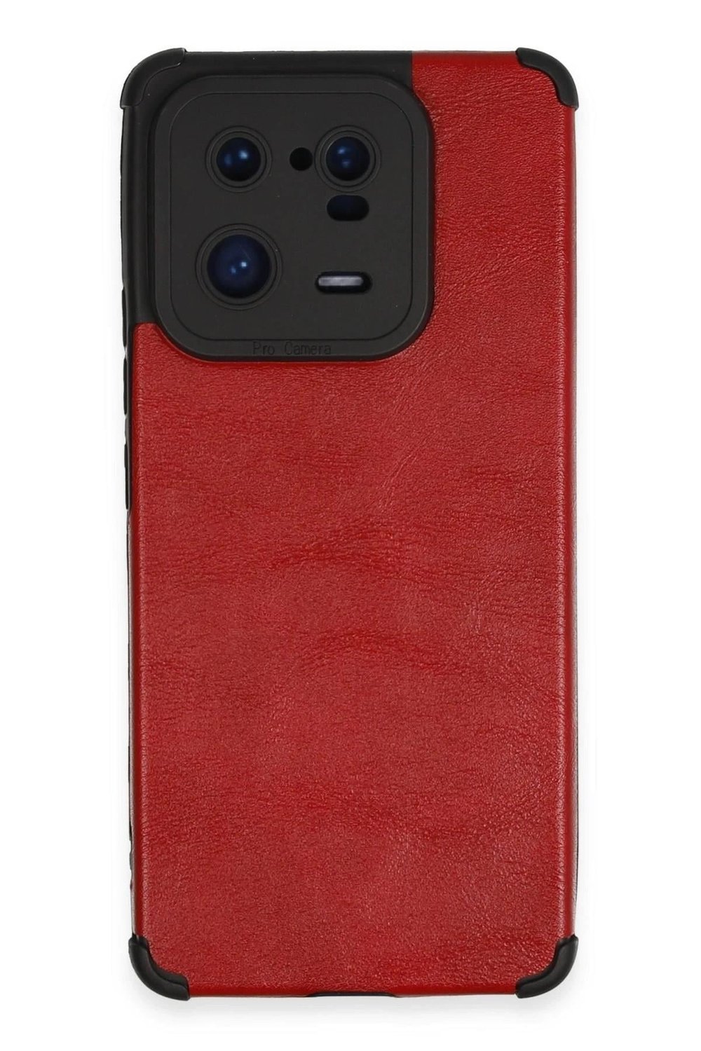 Mey İthalat®   Mi 13 Pro Kılıf Loop Deri Silikon - Kırmızı