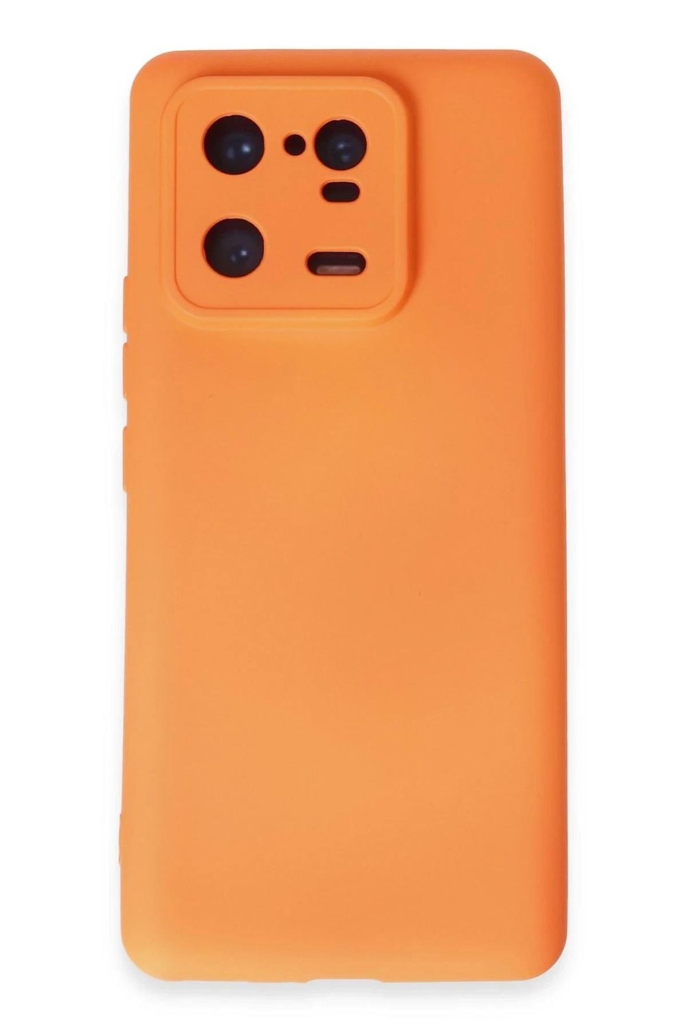 Mey İthalat®   Mi 13 Pro Kılıf Nano içi Kadife Silikon - Turuncu