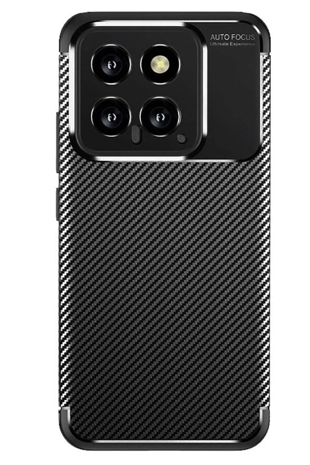 Mey İthalat®   Mi 14T Kılıf Auto Focus Karbon Kapak - Siyah
