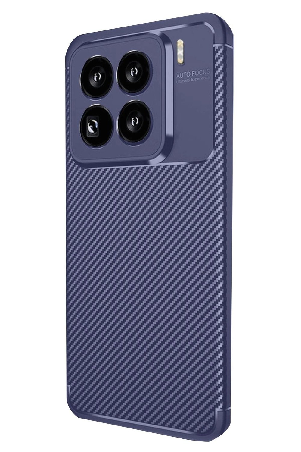 Mey İthalat®   Mi 15 Pro Kılıf Auto Focus Karbon Kapak - Lacivert