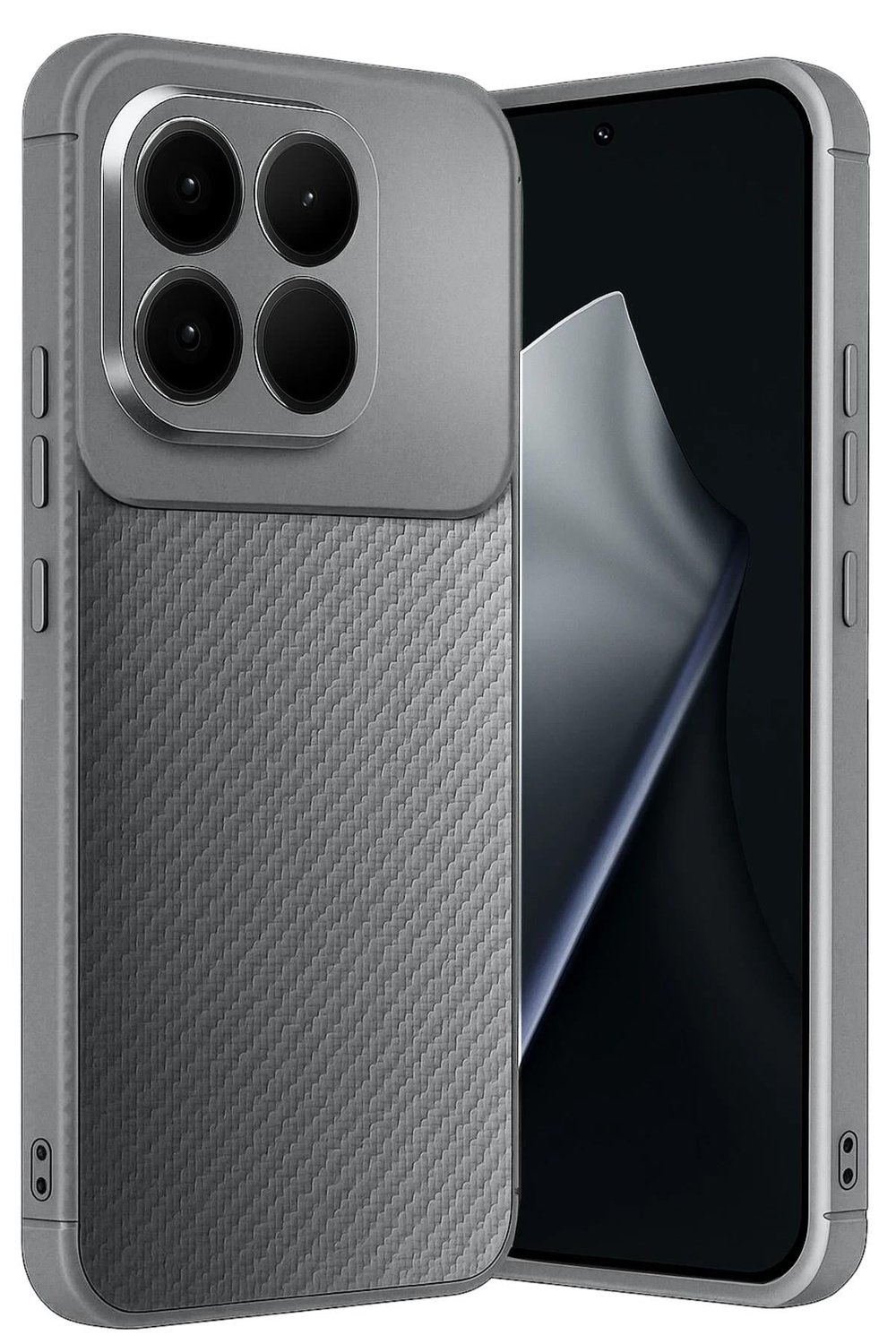 Mey İthalat®   Mi 15T Auto Focus Karbon Kapak - Gri