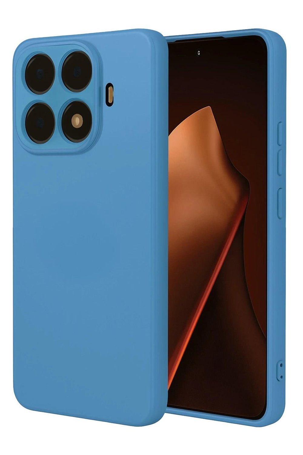 Mey İthalat®   Mi 15T Pro Nano içi Kadife Silikon - Mavi