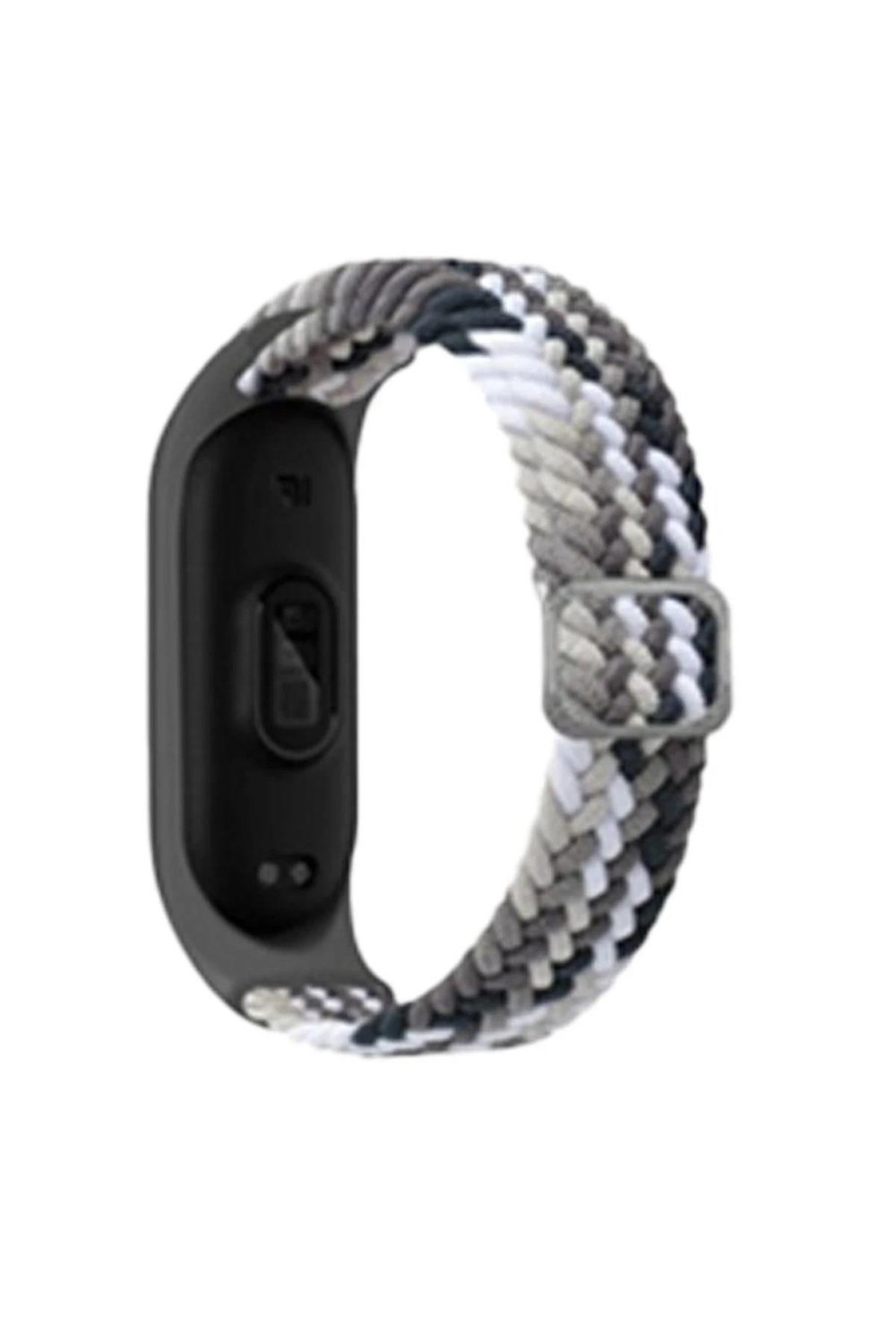 Mey İthalat®   Mi Band 4 Star Kordon - Gri-Siyah