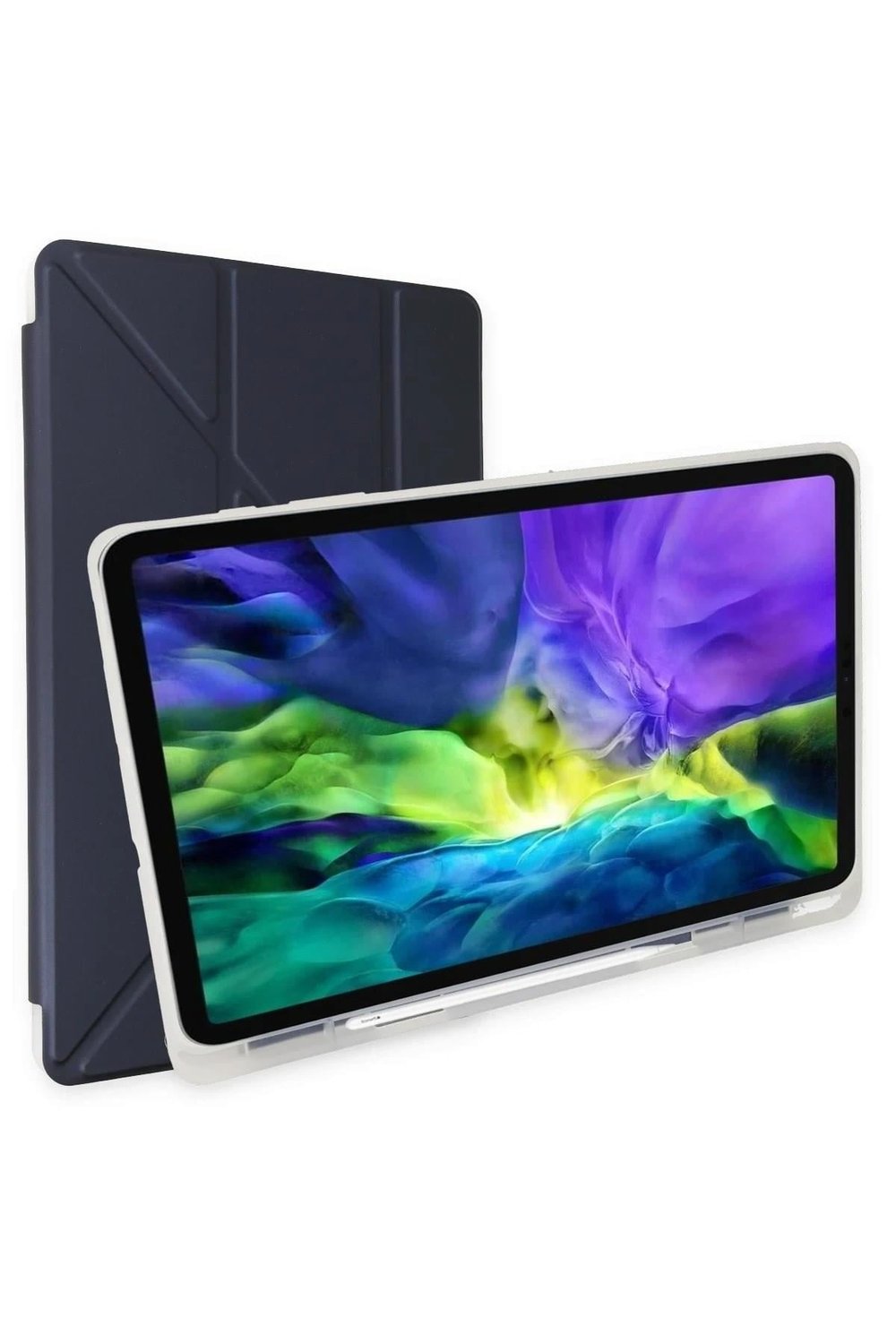 Mey İthalat®   Mi Pad 5 11 Kılıf Kalemlikli Mars Tablet Kılıfı - Lacivert