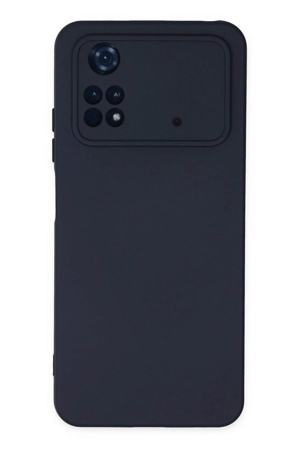 Mey İthalat®   Poco M4 Pro 4G Kılıf Nano içi Kadife Silikon - Lacivert