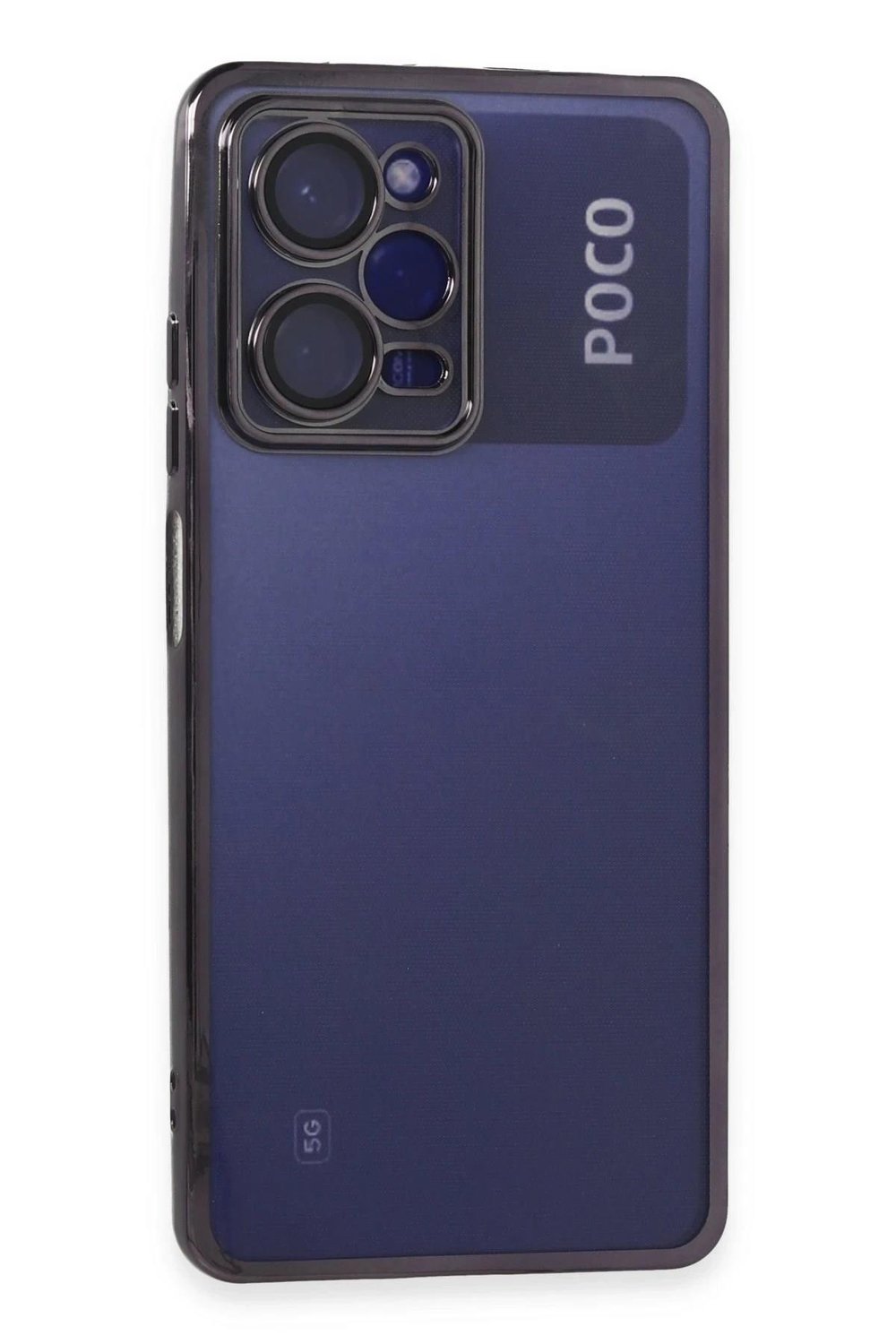 Mey İthalat®   Poco X5 Pro 5G Kılıf  Lensli Silikon - Mor