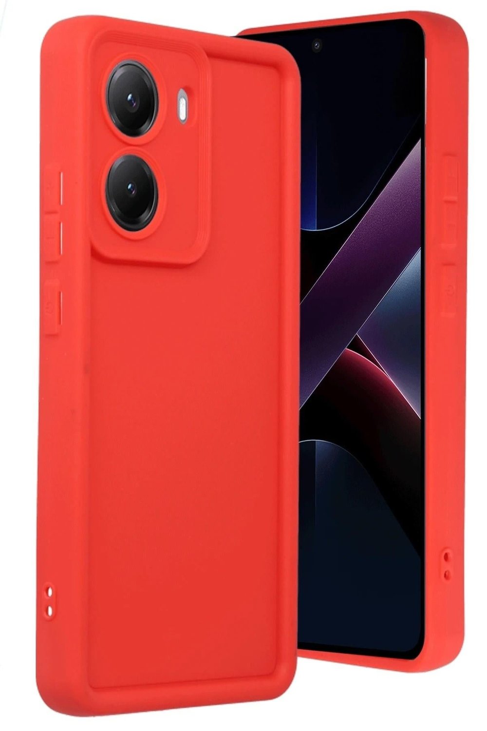 Mey İthalat®   Poco X7 Pro Viera Silikon - Kırmızı
