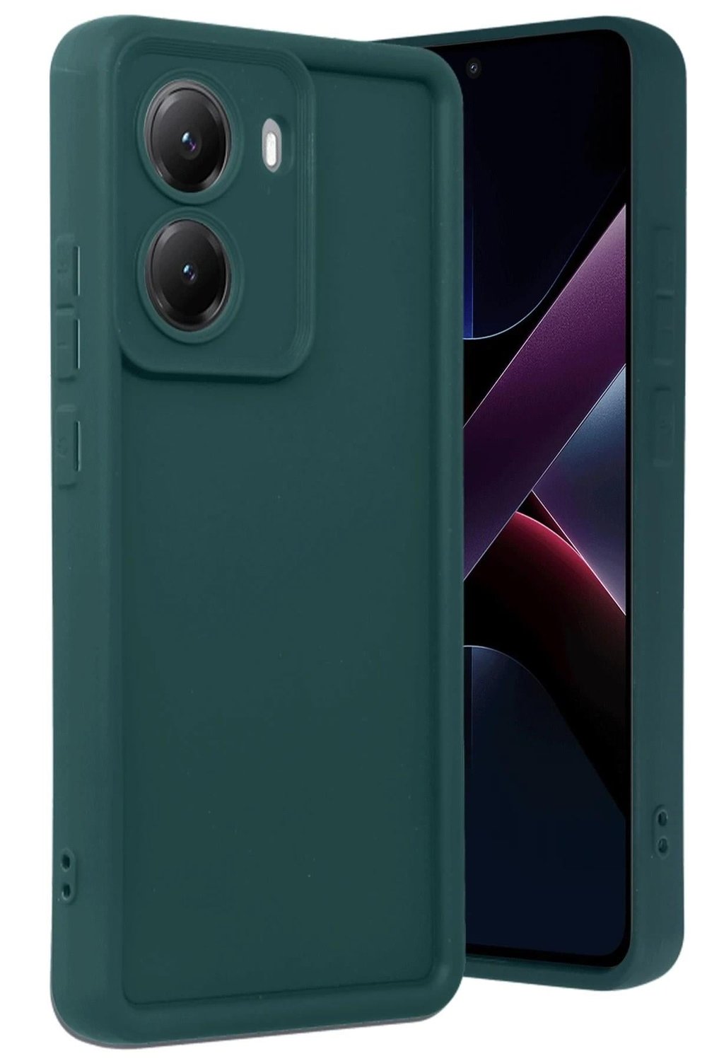 Mey İthalat®   Poco X7 Pro Viera Silikon - Koyu Yeşil