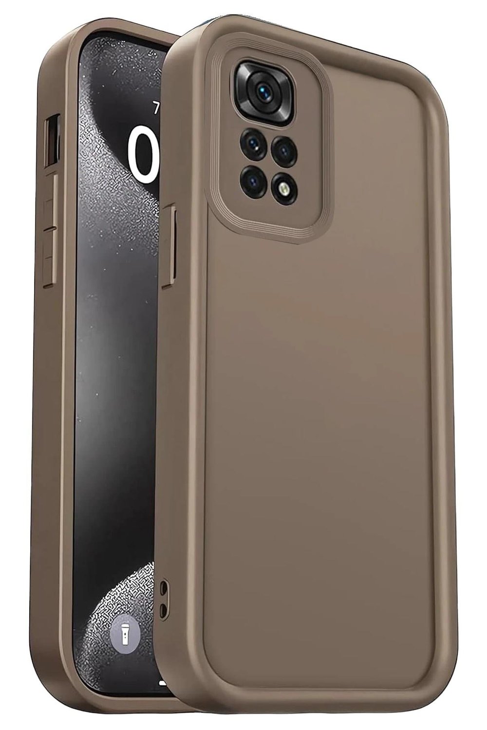 Mey İthalat®   Redmi 10 2022 Kılıf Viera Silikon - Kahverengi