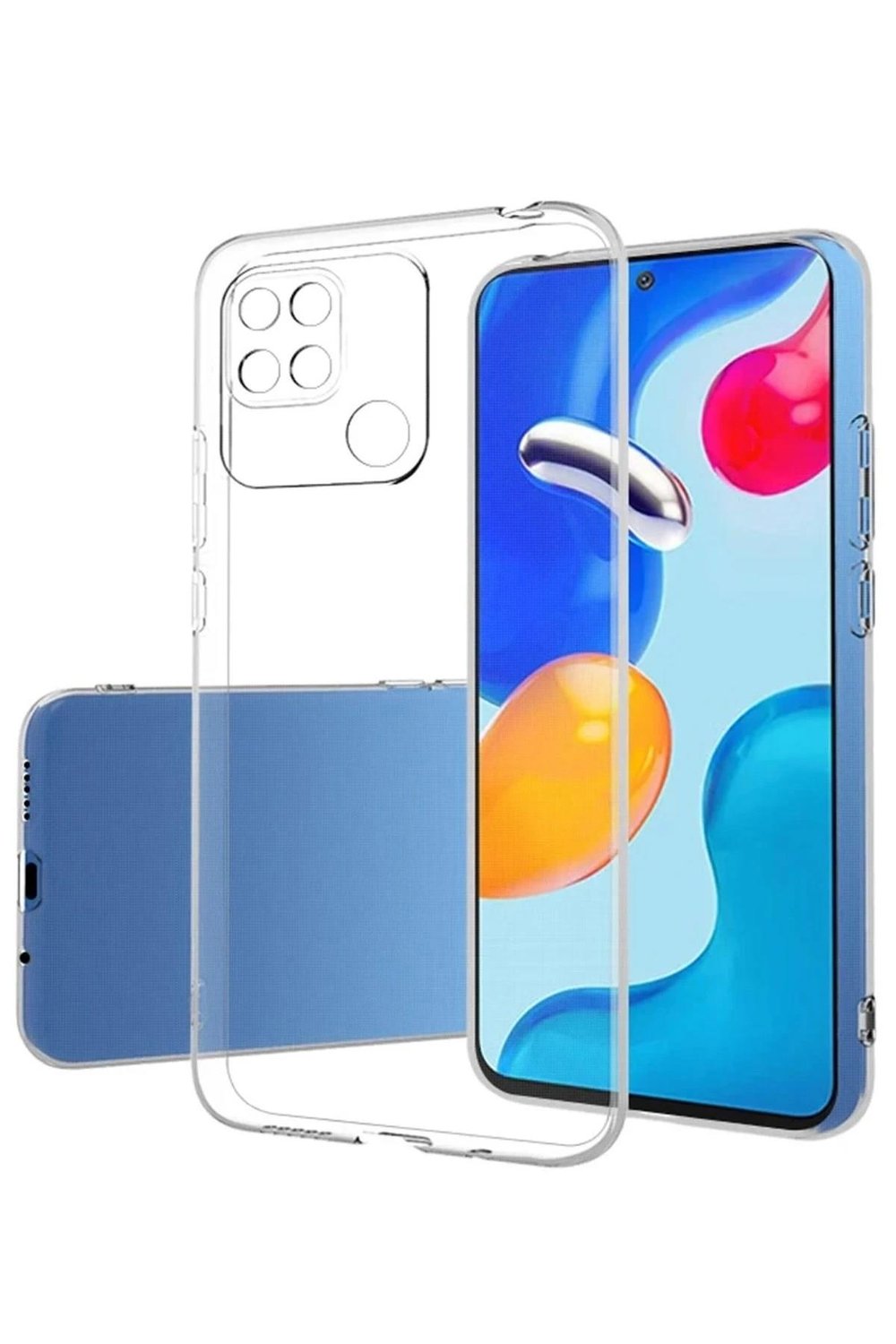Mey İthalat®   Redmi 10C Kılıf Lüx Şeffaf Silikon