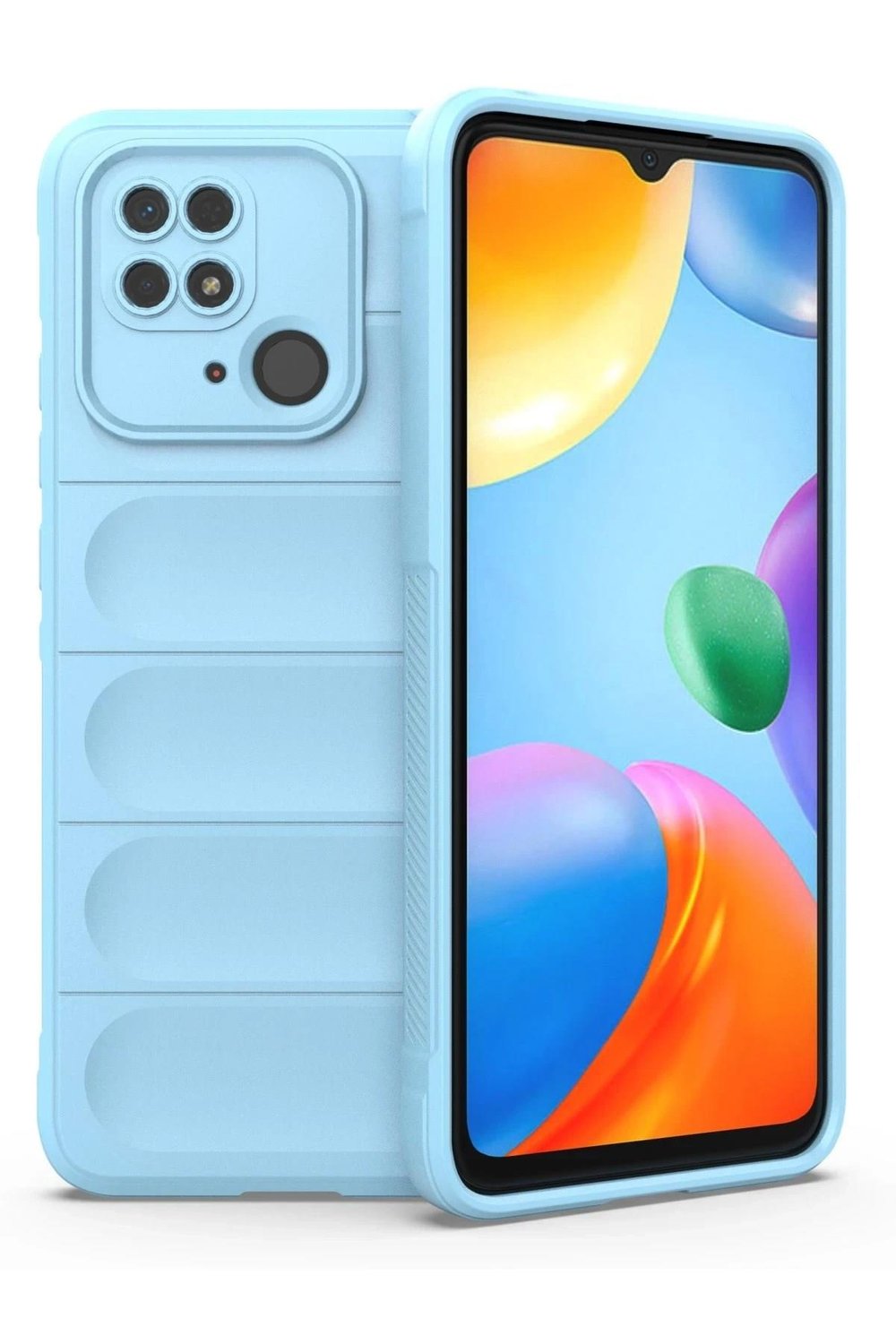 Mey İthalat®   Redmi 10C Kılıf Optimum Silikon - Sky Blue