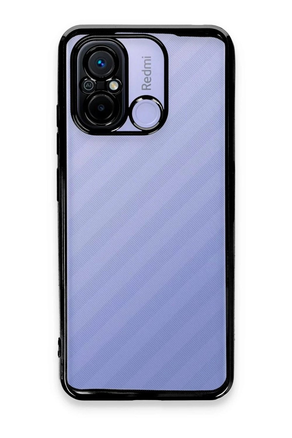 Mey İthalat®   Redmi 12C Kılıf  Lensli Silikon - Siyah
