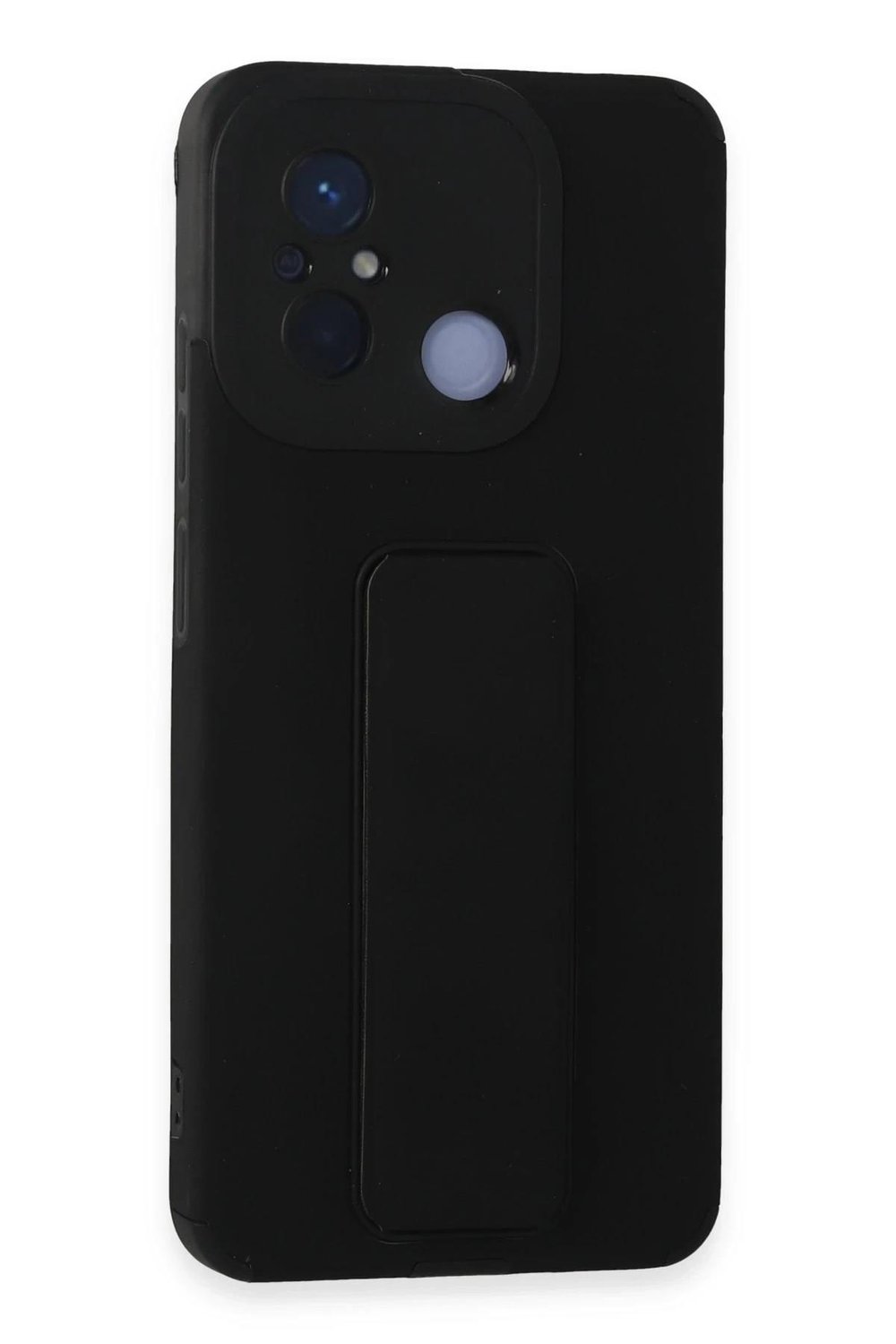 Mey İthalat®   Redmi 12C Kılıf Mega Standlı Silikon - Siyah