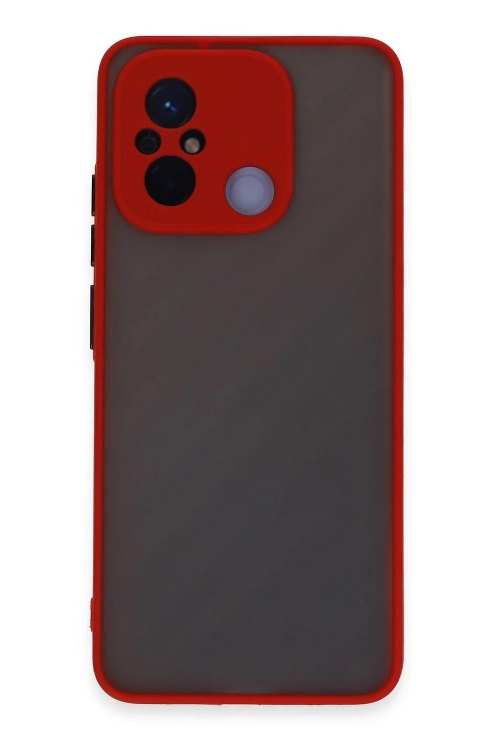 Mey İthalat®   Redmi 12C Kılıf Montreal Silikon Kapak - Kırmızı