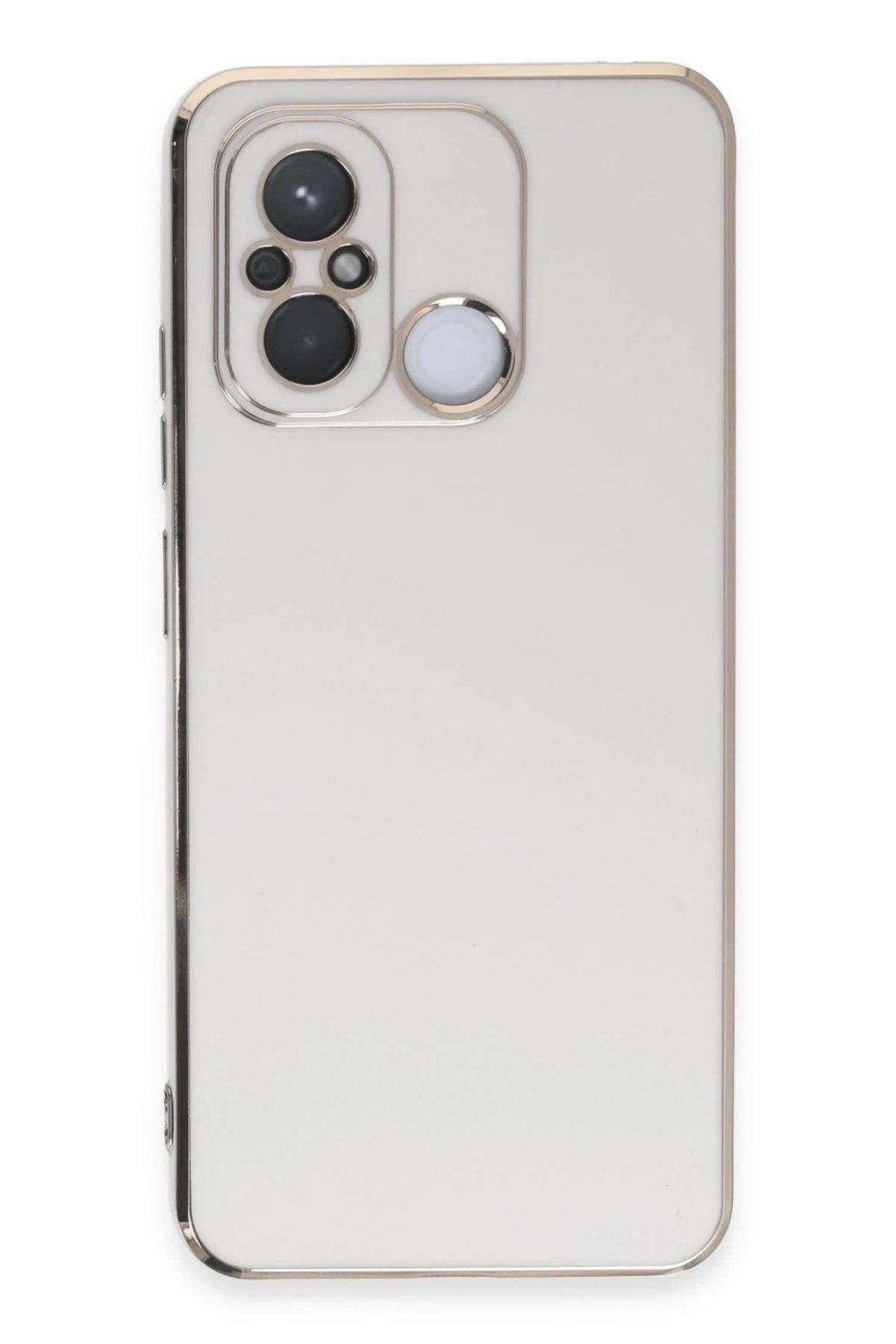 Mey İthalat®   Redmi 12C Kılıf Volet Silikon - Beyaz