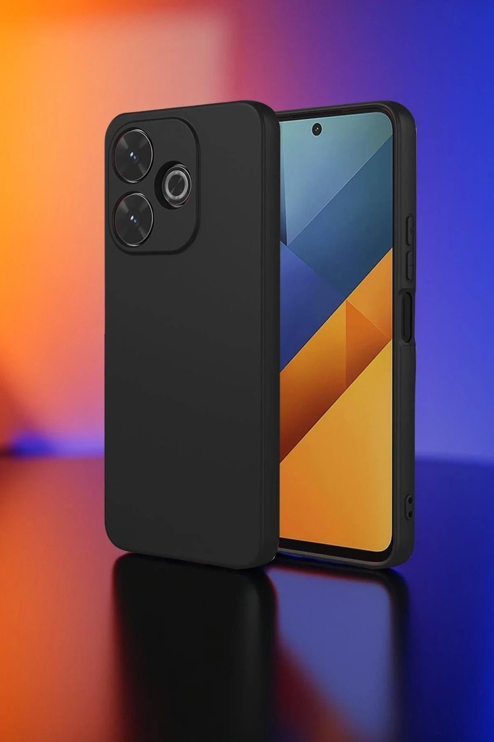 Mey İthalat®   Redmi 13 4G Kılıf Nano içi Kadife Silikon - Siyah