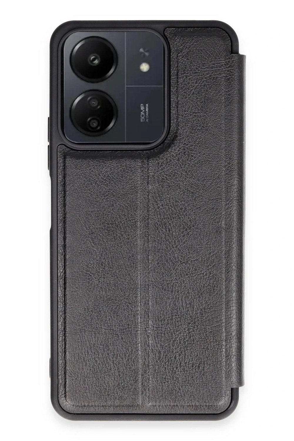 Mey İthalat®   Redmi 13C Kılıf Flip Cover - Siyah
