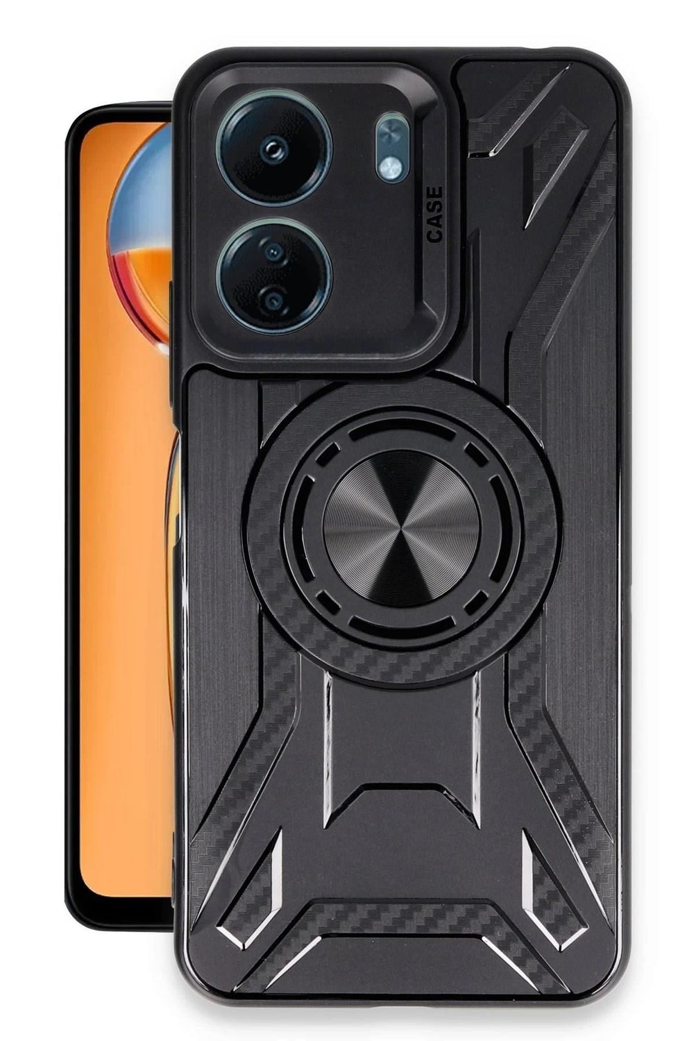 Mey İthalat®   Redmi 13C Kılıf Lincoln Silikon - Siyah